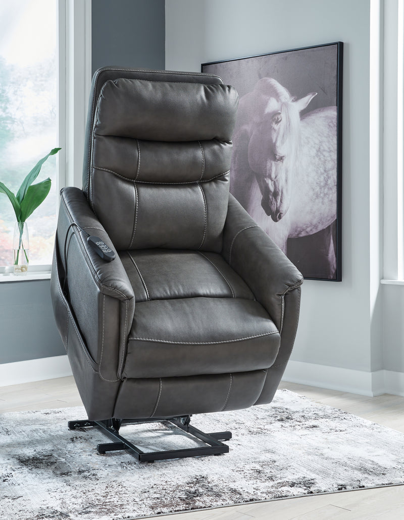 Strawbill Power Lift Recliner (Color: Shadow)