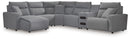 ModMax II 6-Piece Reclining Sectional with Chaise and Audio Console