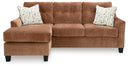 Amity Bay Queen Sofa Chaise Sleeper (Color: Clay)