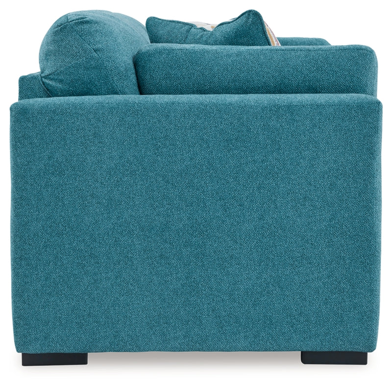 Keerwick Loveseat (Color: Teal)