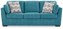 Keerwick Queen Sofa Sleeper (Color: Teal)