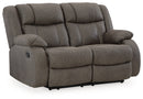 First Base Reclining Loveseat and 2 Recliners
