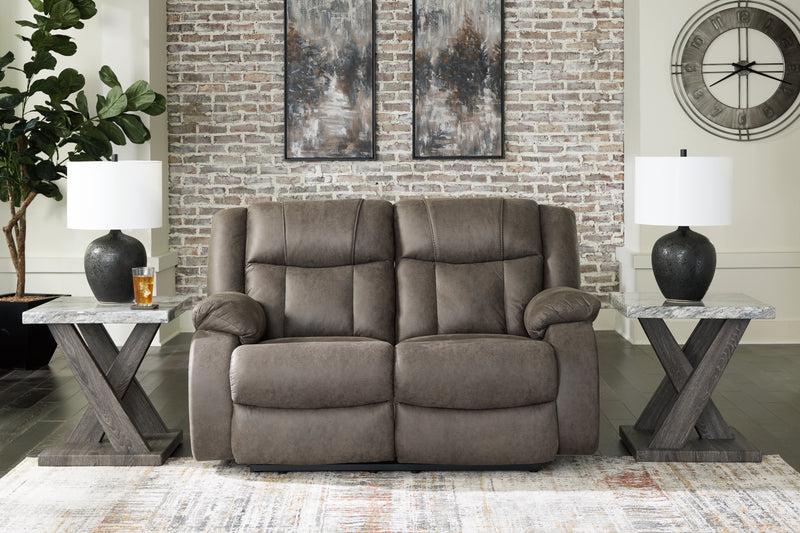 First Base Reclining Loveseat and Recliner
