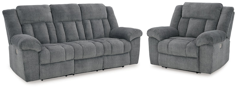 Tip-Off Power Reclining Sofa and Recliner