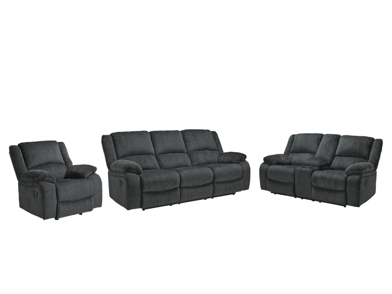 Draycoll Reclining Sofa, Loveseat and Recliner