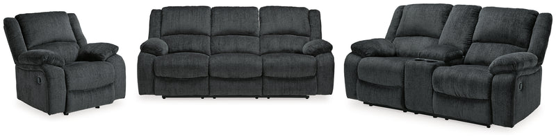 Draycoll Reclining Sofa, Loveseat and Recliner