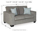 Altari Loveseat (Color: Alloy)