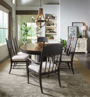 Americana - Round Pedestal Dining Table With One 22" Leaf