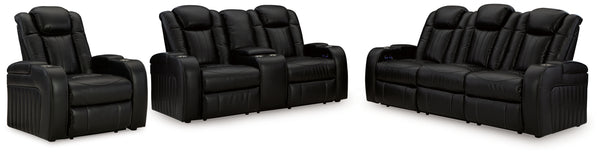 Caveman Den Power Reclining Sofa, Loveseat and Recliner