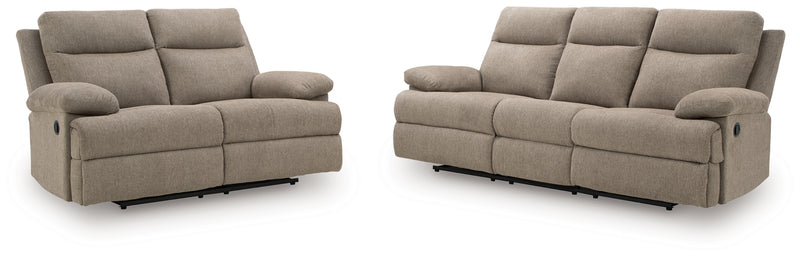 Side-Swipe Reclining Sofa and Loveseat