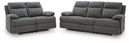 Side-Swipe Reclining Sofa and Loveseat