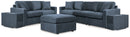 Modmax 4-Piece Sectional Sofa, 3-Piece Sectional Loveseat and Ottoman