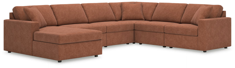 Modmax 6-Piece Sectional (Color: Spice)