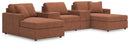 Modmax 5-Piece Pit Sectional (Color: Spice)