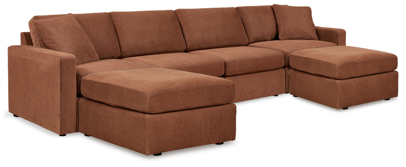 Modmax 4-Piece Sectional and 2 Ottomans