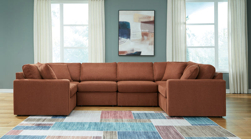 Modmax 6-Piece Sectional (Color: Spice)