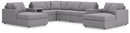 Modmax 8-Piece Sectional with Chaise (Color: Granite)