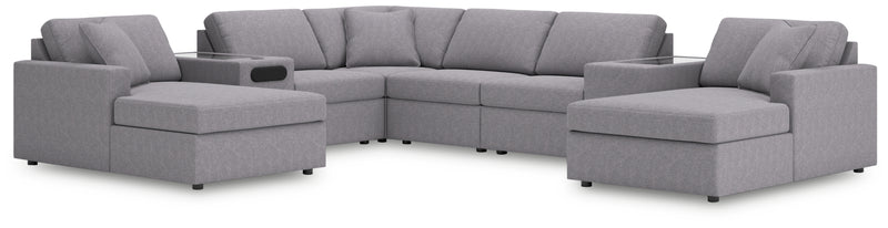 Modmax 8-Piece Sectional with Chaise (Color: Granite)