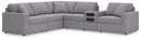 Modmax 6-Piece Sectional (Color: Granite)