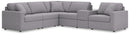 Modmax 6-Piece Sectional (Color: Granite)