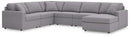 Modmax 6-Piece Sectional (Color: Granite)