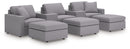 Modmax 5-Piece Sectional and 3 Ottomans