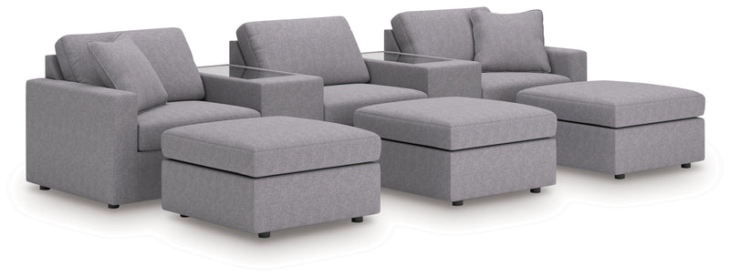 Modmax 5-Piece Sectional and 3 Ottomans