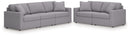 Modmax 3-Piece Sectional Sofa and 2-Piece Sectional Loveseat
