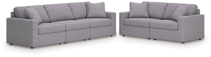 Modmax 3-Piece Sectional Sofa and 2-Piece Sectional Loveseat