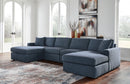 Modmax 4-Piece Sectional with Chaise (Color: Ink)