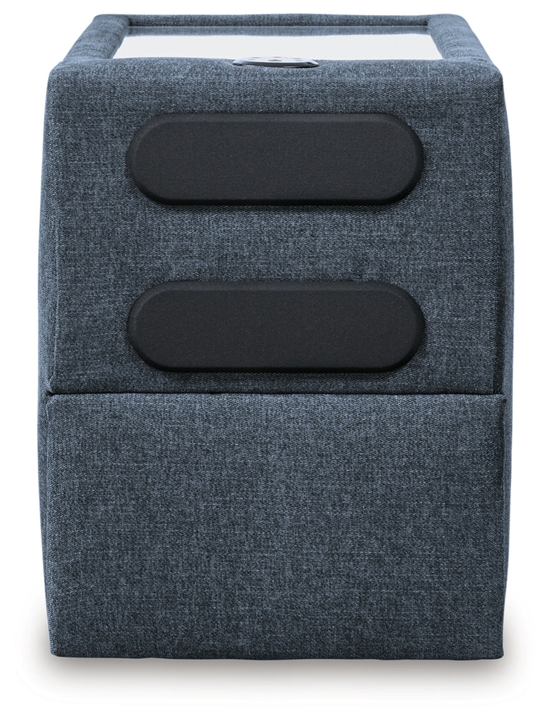 Modmax 5 Piece Sectional with Audio Console (Color: Ink)