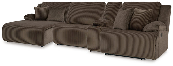 Top Tier 4-Piece Reclining Sectional with Chaise