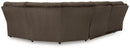 Top Tier 5-Piece Reclining Sectional (Color: Chocolate)