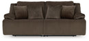 Top Tier 2-Piece Sectional Loveseat (Color: Chocolate)