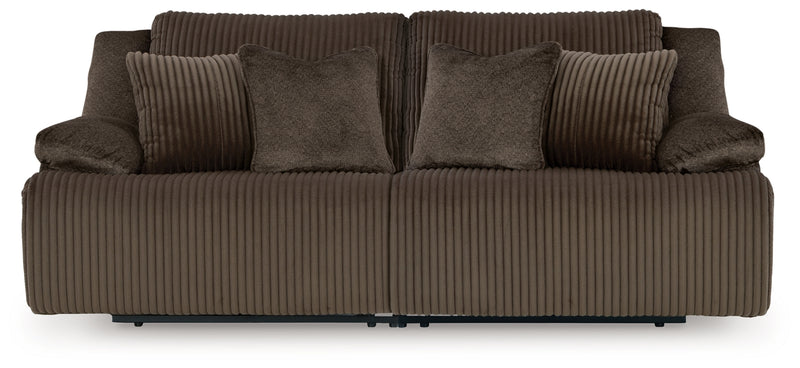 Top Tier 2-Piece Sectional Loveseat (Color: Chocolate)