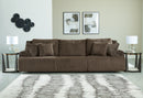 Top Tier 3-Piece Sectional Sofa (Color: Chocolate)