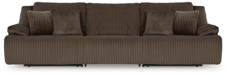 Top Tier 3-Piece Sectional Sofa (Color: Chocolate)
