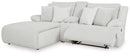 Top Tier 3-Piece Reclining Sectional Sofa with Chaise (Color: Alloy)