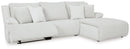 Top Tier 3-Piece Sectional Sofa Chaise (Color: Alloy)