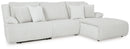 Top Tier 3-Piece Sectional Sofa Chaise (Color: Alloy)