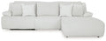 Top Tier 3-Piece Sectional Sofa Chaise (Color: Alloy)