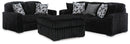 Midnight-Madness Sofa, Loveseat and Oversized Ottoman