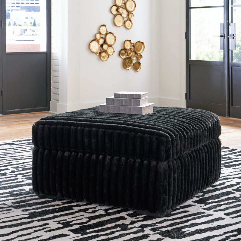 Midnight-Madness Sofa, Loveseat and Oversized Ottoman