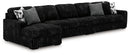 Midnight-Madness Sectional with Chaise