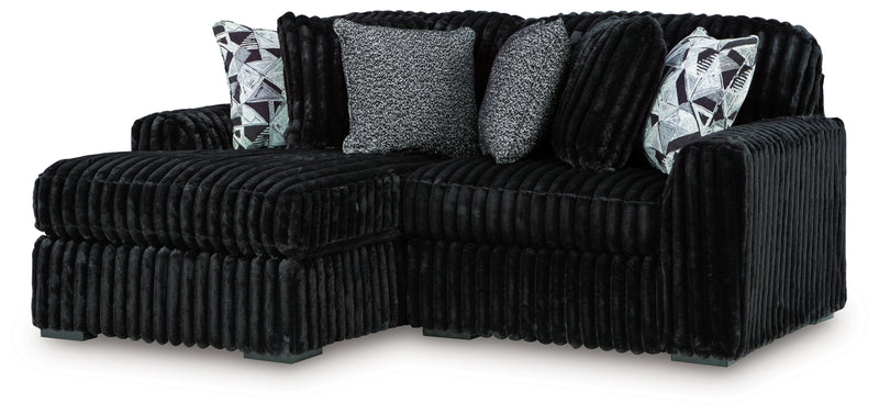 Midnight-Madness 2-Piece Sectional with Chaise