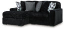 Midnight-Madness Sectional with Chaise