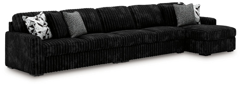 Midnight-Madness 3-Piece Sectional with Chaise