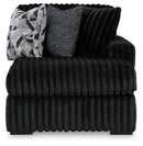 Midnight-Madness 3-Piece Sectional with Double Chaise and Ottoman