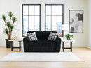 Midnight-Madness Sofa, Loveseat and Oversized Ottoman