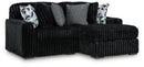 Midnight-Madness Sectional with Chaise